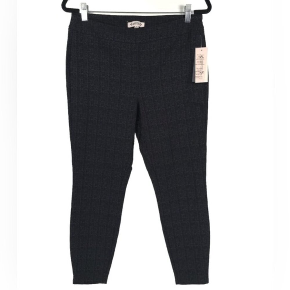 NWT NANETTE‎ LEPORE Black/Gray Pull on Skinny Pants Rayon Blend NP2F13VE8 Size M